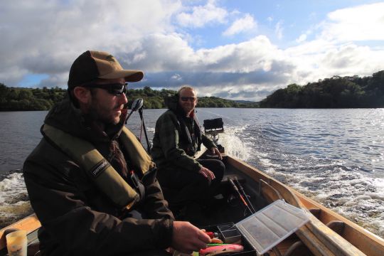 Ambiance de guidage sur un lac irlandais