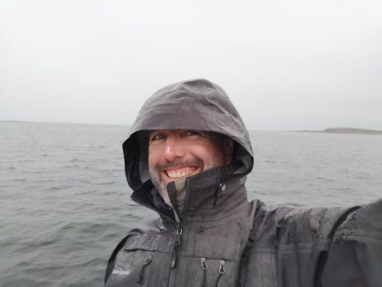 Avec la veste River Salt Jacket de Patagonia je garde le sourire même sous la pluie !