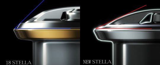 Le bouton de frein du Stella FK 2022 est ergonomique et limite les risques de boucles hors de la bobine.