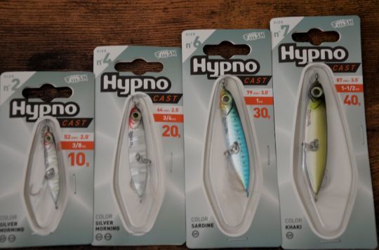 L'Hypno Cast est disponible en 4 tailles différentes