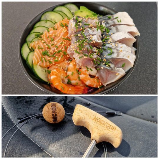 Etape 4 : sublimez vos poissons avec des outils simples  et une méthode traditionnelle japonaise.