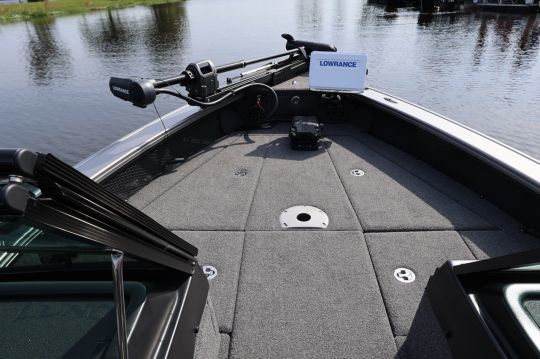 The foredeck features a platform and lots of storage space