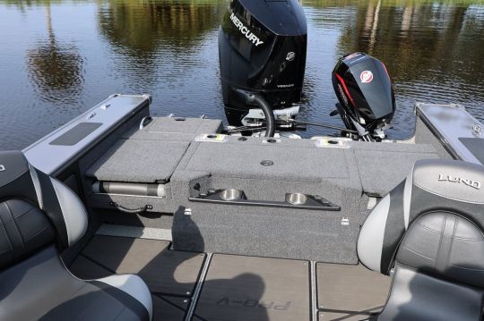 Our test boat was equipped with a 400hp Mercury