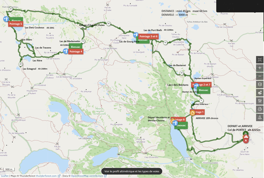 Le parcours de cette salmotrek 2024