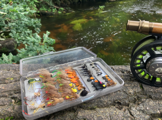 Sélection de terrestres pour la pêche estivale. Les truites en sont friandes