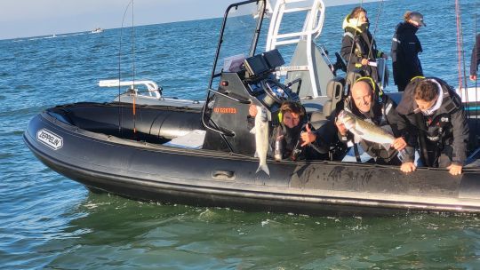 De beaux poissons et une deuxième manche qui s'annonce passionnante