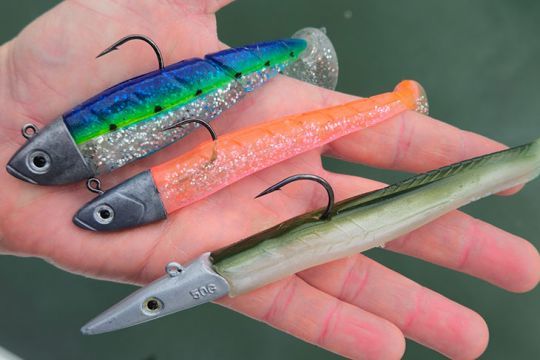 Voila trois leurres parfaits pour le Saint-Pierre (2 Kerhy Shad et 1 Magic eel)