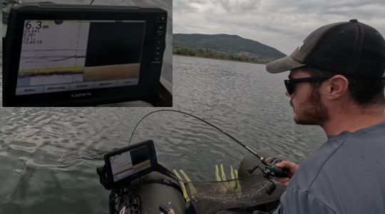 Pêcher le silure avec un sondeur