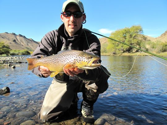 La Patagonie est une des plus belles parties du monde pour pêcher la truite en rivière