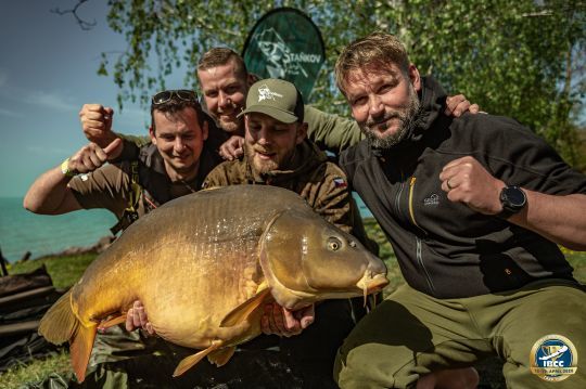 la mayor carpa espejo, 24,95 kg