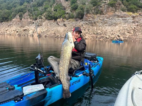 Silure en kayak, sensations garanties !