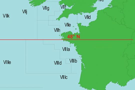 Voici les limites administratives du 48e parallèle Nord