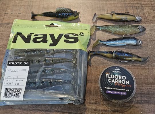 La s&eacute;lection du mat&eacute;riel de Laurent pour la p&ecirc;che du bar de nuit !