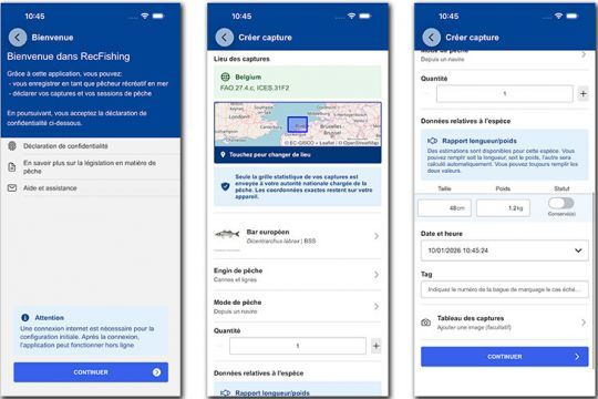 Bien qu'utile, l'application RecFishing est une nouvelle contrainte de taille pour le p&ecirc;cheur de loisir