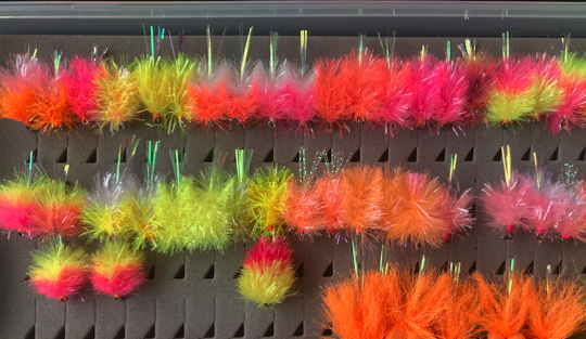 Bo-colore ou uni, avec ou sans queue, les blobs sont tr&egrave;s efficaces sur les truites en r&eacute;servoir