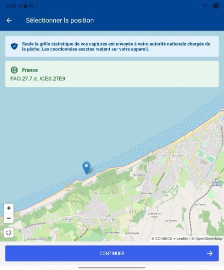 Si votre t&eacute;l&eacute;phone n'est pas g&eacute;olocalis&eacute; (pas de GPS), vous pouvez indiquer la zone sur la carte