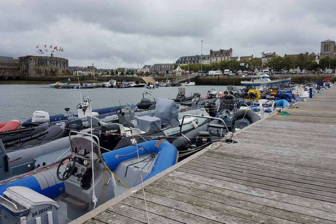 Lire l'article Rassemblement de semi-rigides lors de l'open des Glénan