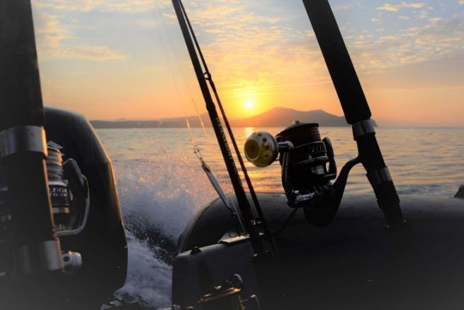 Sea fishing from a boat on the Var coast