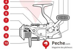 Anatomie du moulinet spinning