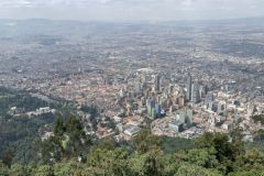 Vue de Bogota depuis le Monserrate, Colombie.