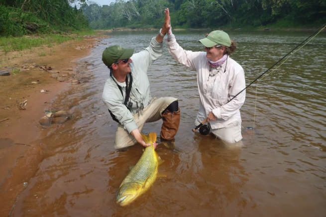 Un guidage russi en Colombie avec un joli dorado