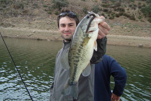 Pche du black-bass au worm