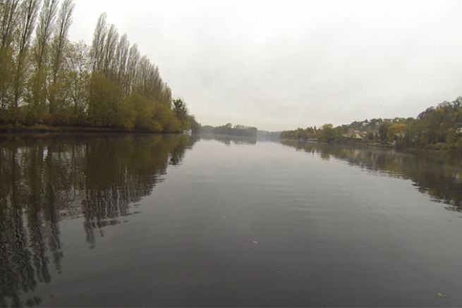 La Seine en aval de la station d'puration